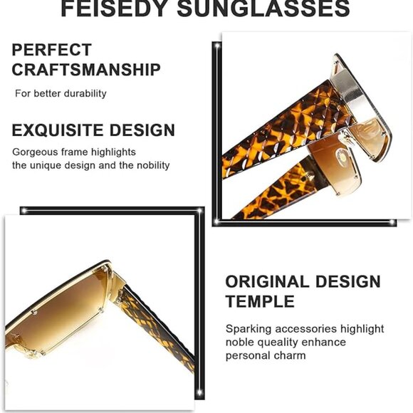 Gradient gold woman's sunglasses - Picture 7 of 7